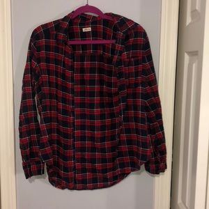 hollister red flannel